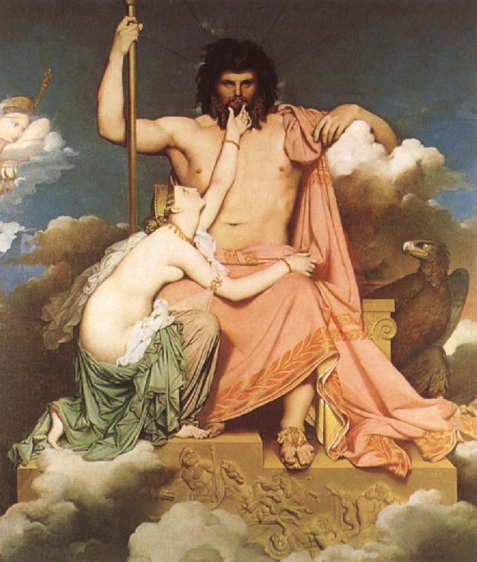 Jean-Auguste Dominique Ingres Thetis bonfaller Zeus China oil painting art